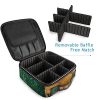 North American Fox Portable Makeup Case | Premium Quality Beauty Organizer with Adjustable Dividers