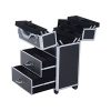 Giant Skilled MUA Vertical Rolling Make-up Journey Practice Case - Black