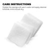 Mini Exfoliating Sponges: Square Facial Cleansing and Makeup Removal Pads