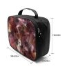 Dark Brown Gradient Triangle Mosaic Cosmetics Bag