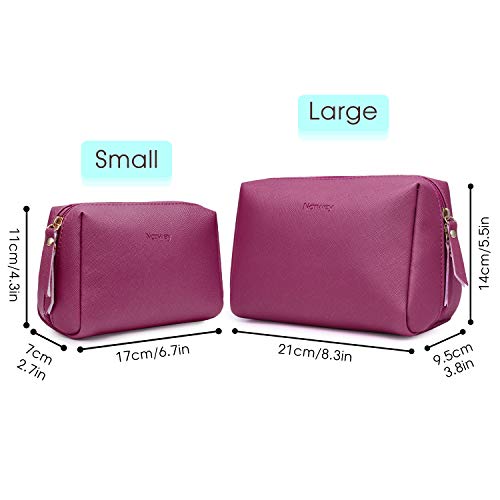41Zf3SKM4TL._SL500_ Large Vegan Leather Makeup Bag Zipper