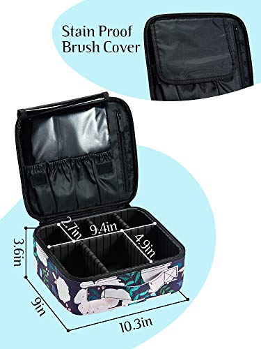 41adhEIdvbL._SL500_ Cute Rose Print Makeup Travel Bag Organizer