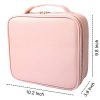 Bvser Travel Makeup Case, PU Leather with Adjustable Dividers