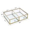 Glass Makeup Organizer Cosmetic and Jewelry Display Box