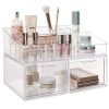 Stackable Cosmetic Organizer Drawers and Cosmetic and Makeup Palette