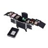 Professional Rolling Cosmetic Travel Organizer With Mirror