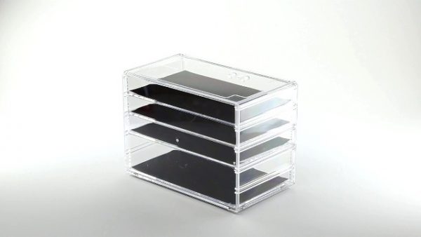 BINO 4 Drawer Acrylic Jewelry and Makeup Organizer - Image 7