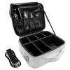 GZCZ Travel Makeup Bag Train Case 10.2'' Cosmetic Bag