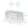 LED Liner Acrylic Holder Organizer - 26 Slot Clear Acrylic Organizer for Makeup Brushes, Eyeliners, and Lip Liners with 4 Flashing Modes and 7 Colors