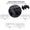 Travel Makeup Case 3-Layers with Adjustable Dividers