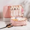 10-Inch Pink Makeup Bag – Compact & Elegant Travel Organizer
