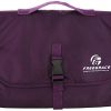 Freegrace Premium Hanging Toiletry Bag - Stylish and Spacious Beauty and Jewelry Organizer (Purple)