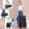 Makeup Cosmetology Organizer Wheeled Nylon Train Case Portable