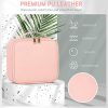 Get Glam On the Go with our Pink PU Leather Journey Makeup Bag! ?✈️