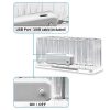 LED Liner Acrylic Holder Organizer - 26 Slot Clear Acrylic Organizer for Makeup Brushes, Eyeliners, and Lip Liners with 4 Flashing Modes and 7 Colors