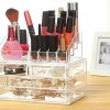 Jewelry and Cosmetic Storage Boxes with Brush Holder