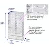 Acrylic Makeup Stand Organizer with Dividers