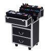 Giant Skilled MUA Vertical Rolling Make-up Journey Practice Case - Black