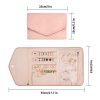 Pink Jewelry Organizer Case – Compact Travel Roll Bag for Tangle-Free and Accessible Jewelry Storage
