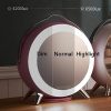 LED Makeup Mirror 360-Degree Rotating Makeup Organizer