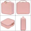 Makeup Bag Travel Cosmetic Bag Case Large Leather Cosmetic