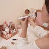 Rosework Rose Gold Makeup Organizer For Vanity- Iron