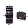 Hanging Journey Toiletry Bag: Your Portable Beauty Organizer in Gray+Pink"