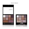 Eyeshadow palette, full matte palette with makeup brush