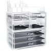 5 Drawer Acrylic Jewelry and Clear Cosmetic Makeup Organizer