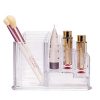 Clear Cosmetic Organizers With Drawer & Brush Holder Makeup Organizer