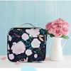 Cute Rose Print Makeup Travel Bag Organizer