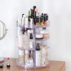 Adjustable Cosmetic Storage Display Case 360 Degree Rotating