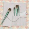 Makeup Brush Holder Organizer Brushes Rolling Case