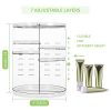 Rotating Makeup Organizer Carousel Vanity