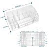 Clear Cosmetic Organizers With Drawer & Brush Holder Makeup Organizer