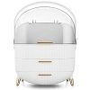 Makeup Storage Organizer With Lid And Drawers