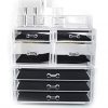 5 Drawer Acrylic Jewelry and Clear Cosmetic Makeup Organizer