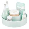 mDesign Plastic Spinning Lazy Susan Round Turntable Storage Tray