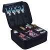 Relavel Travel Makeup Train Case Makeup Cosmetic Case