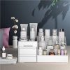 White Makeup Organizer Storage Case