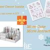 Elegance in Organization: White Makeup Desk Organizer with Drawers