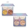 Highlighter Makeup Palette Set Long Lasting Waterproof Glow Bronzer