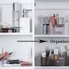 White Makeup Organizer for Desk