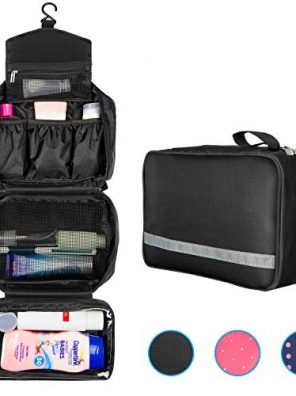 Makeup Bag Large Portable Hanging Toiletry Bag