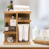 Bamboo Cosmetic Organizer for Makeup, Toiletries