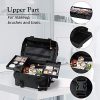 Makeup Cosmetology Organizer Wheeled Nylon Train Case Portable