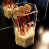 Clear Makeup Brush Holder with Lid