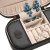 Chic and Compact: Small Black Jewelry Box for Women On-the-Go