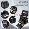 Makeup Cosmetology Organizer Wheeled Nylon Train Case Portable