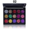 30-Color Glitter Eyeshadow Palette - Pressed Pigmented Mineral Shimmer Sequined Eye Shadows - Long-Lasting
